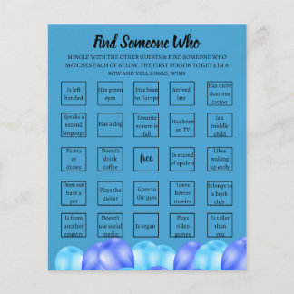 Carte de jeu de bingo d'anniversaire surprise pour