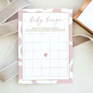 Carte de jeu de bingo pour baby shower avec impres