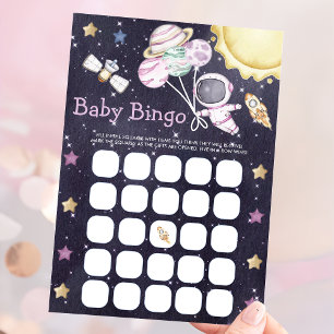 Carte de jeu de bingo pour baby shower sur le thèm