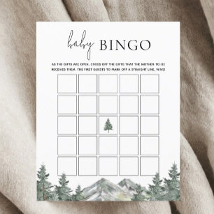 Carte de jeu de bingo pour bébé pour une baby show
