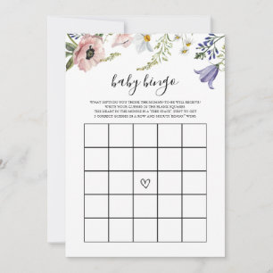 Carte de jeu de Bingo pour bébé Shower de bébé Fle