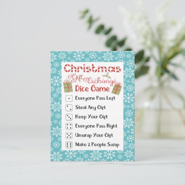 Carte de jeu de fête de Noël Sale Père Noël (Debout devant)