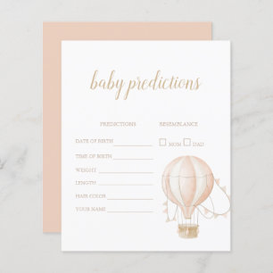 Carte de jeu de prédiction de ballon à air chaud r