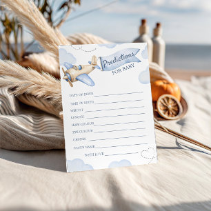 Carte de jeu de prédictions pour Baby Shower sur l