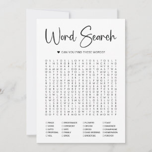 Carte de jeu de recherche de mots pour enterrement