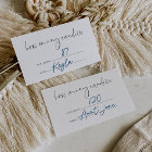 Carte de jeu de script minimaliste moderne