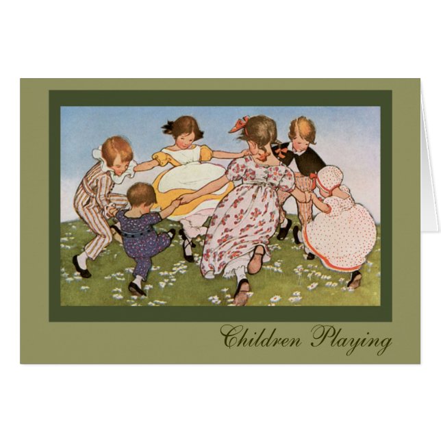 Carte de jeu d'enfants (Devant horizontal)