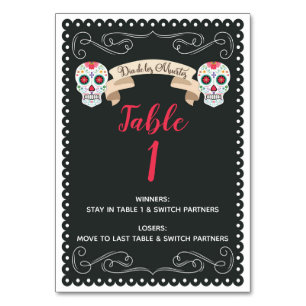 Carte de jeu Dia De Los Muertos Bunco