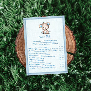 Carte de jeu d'ours Brown plus ou moins mignonne