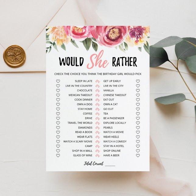 Carte de jeu éditable 'Would She Rather' pour anni (Créateur téléchargé)