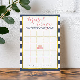 Carte de jeu Fête des mariées Bingo Peony de min