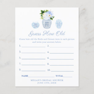 Carte de jeu Ginger Jar Bleu Et Blanc Fête des mar