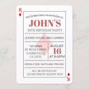 Carte de jeu King of Diamonds Casino