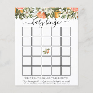 Carte de jeu Little Cutie Baby shower Bingo