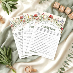 Carte de jeu pour enquête de Baby Shower
