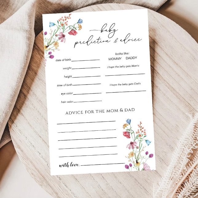 Carte de jeu Prédiction et Conseils fleurs sauvage (Créateur téléchargé)