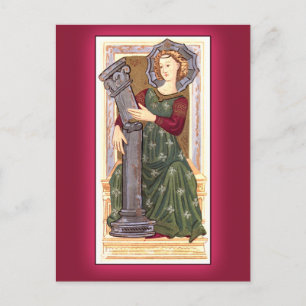 Carte de jeu Tarot antique :  Force