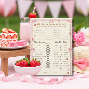 Carte de jeu Trivia Trio pour la fille dont c'est
