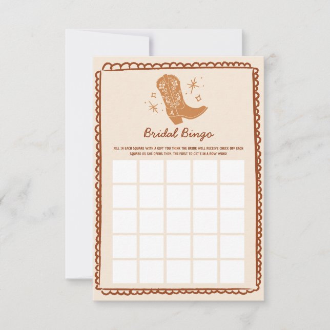 Carte de jeu Western Briving Bingo (Devant)