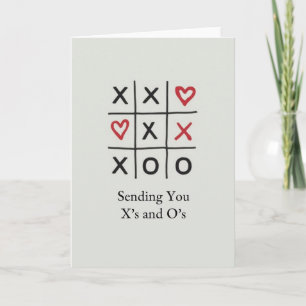Carte de jeu Xoxo Câlins Baisers Amour
