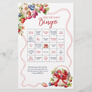 Carte de jeux de bingo Coquette Berry in Love