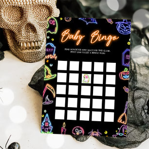 Carte de jeux de bingo Spooky Halloween Glow Dark