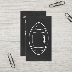 carte de joueur de football à craie