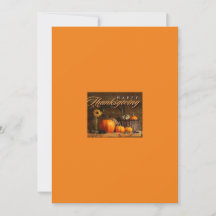 Carte de jour AIH Thanksgiving