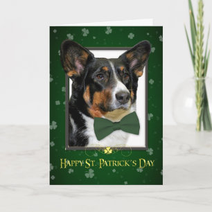 Carte de jour Corgi St. Patrick