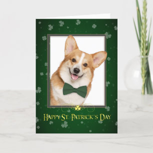 Carte de jour Corgi St. Patricks