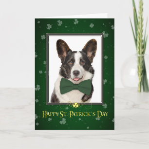Carte de jour Corgi St. Patricks