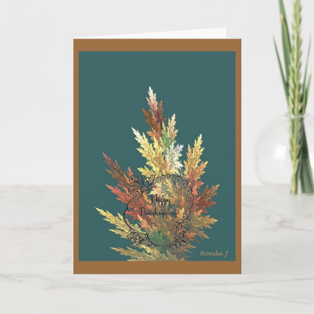 Carte de jour d'Action de grâce (Devant)