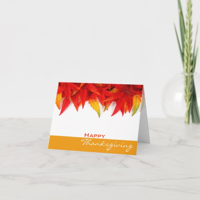 Carte de jour d'Action de grâce (Devant)