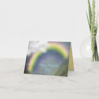carte de jour d'adoption heureuse