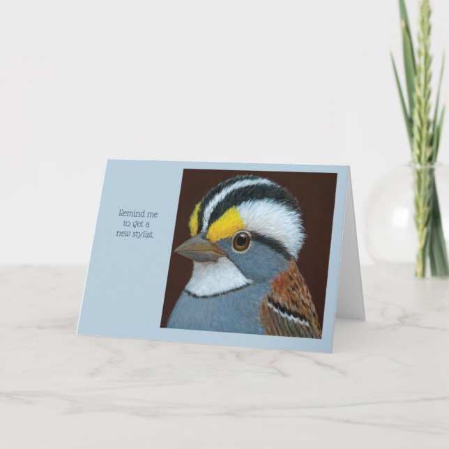 carte de jour de cheveux drôle (Devant)