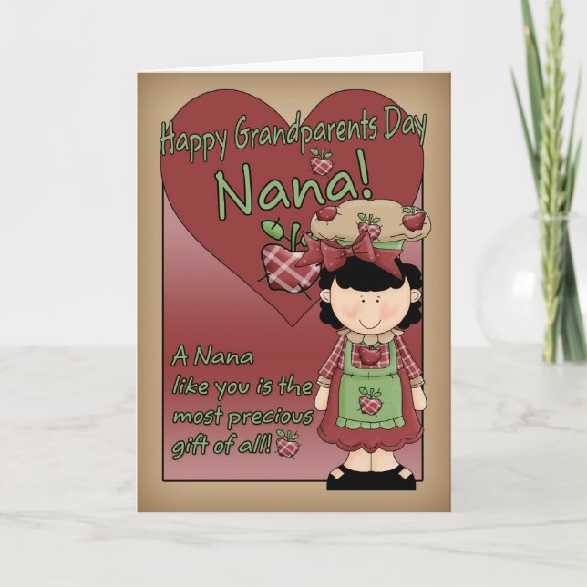 Carte de jour de grands-parents de Nana - petite (Devant)