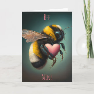 Carte de jour de la mine d'abeilles Valentines