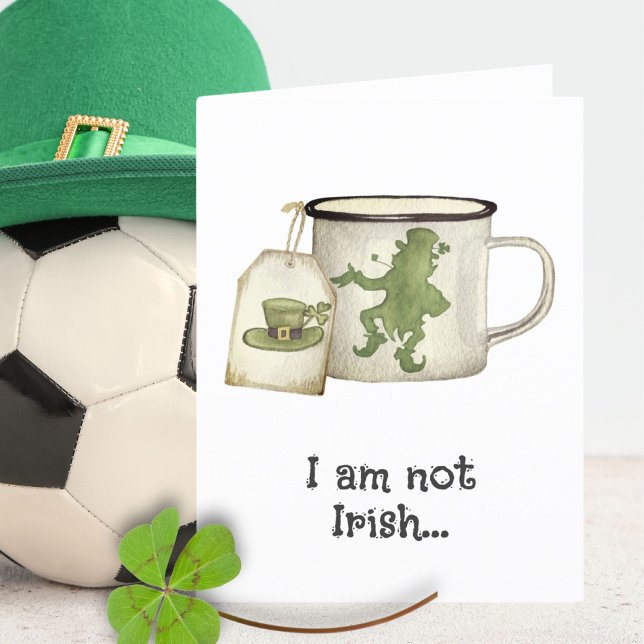 Carte de Jour de la Saint Patrick amusante Irlanda (Créateur téléchargé)