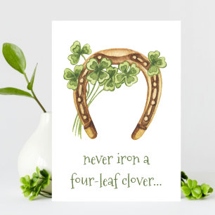 Carte de Jour de la Saint Patrick irlandais amusan