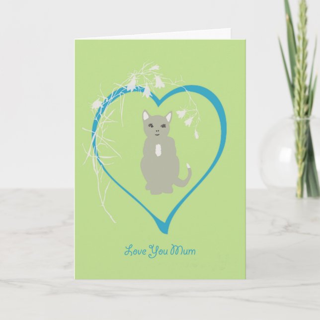Carte de jour de maman du chat (Devant)