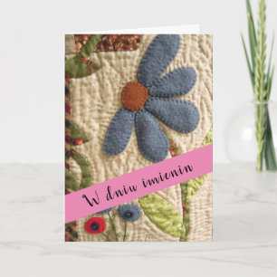 Carte de jour de nom polonais imieniny carte de vo