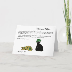 Carte de jour de Puffie et de Muffie St Patrick