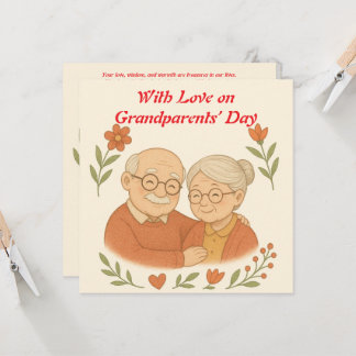Carte de jour des grands-parents