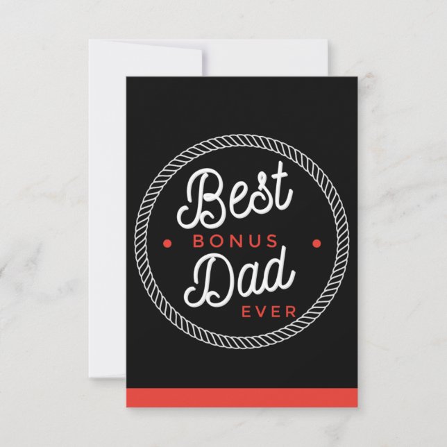 Carte de jour des pères Stepfather, meilleur bonus (Devant)