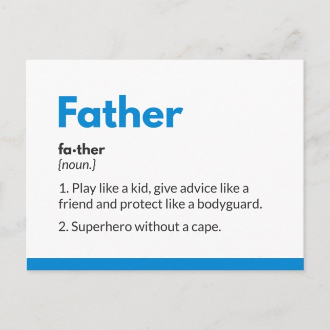 Carte de jour des pères Superhero Superdad (Devant)