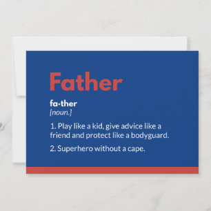 Carte de jour des pères Superhero Superdad