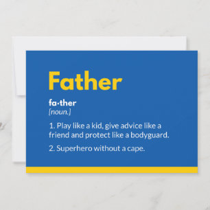 Carte de jour des pères Superhero Superdad