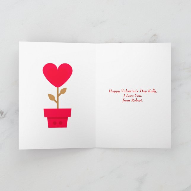 Carte de jour des valentines coquines (Intérieur)