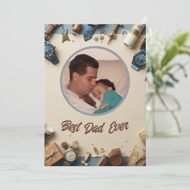 Carte de jour du père moderne et élégant - Message (Debout devant)