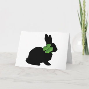 Carte de jour du shamrock Bunny St. Patrick